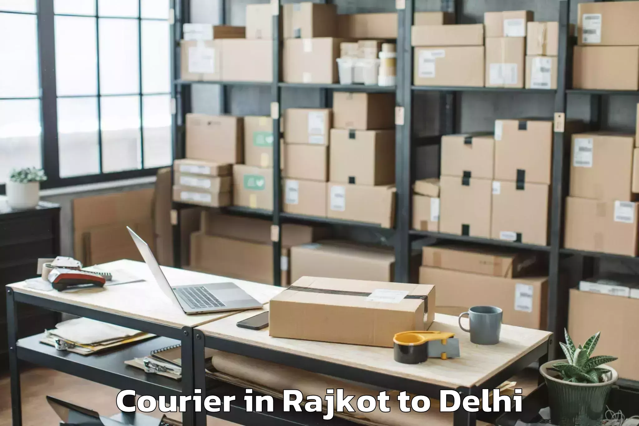 Reliable Rajkot to Najafgarh Courier